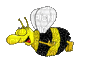 Bee - Animovaný GIF zadarmo