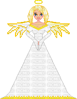 Pixel Angel Babe - GIF เคลื่อนไหวฟรี