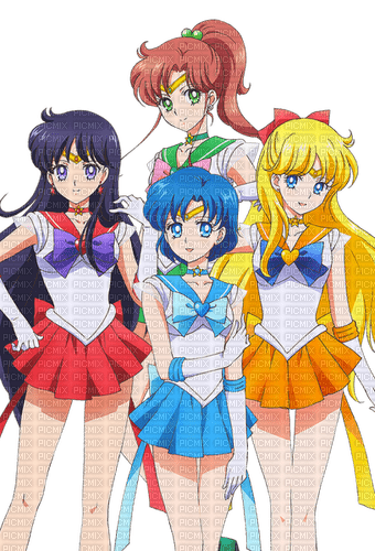 Sailor Moon Crystal group - 免费PNG