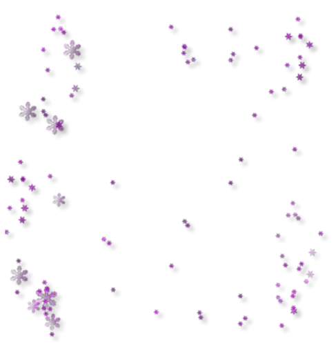 Purple snowflakes overlay deco [Basilslament] - PNG gratuit
