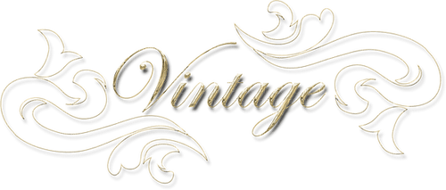 Vintage.Text.gold.Victoriabea - PNG gratuit