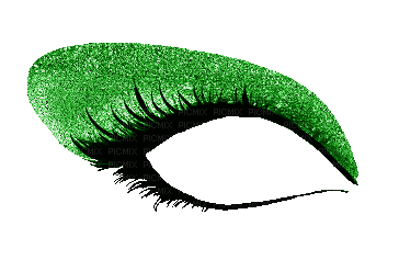 Eye, Eyes, Eyelash, Eyelashes, Eyeshadow, Makeup, Green - Jitter.Bug.Girl - 無料のアニメーション GIF