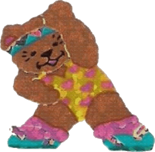 Workout teddy bear - Free PNG