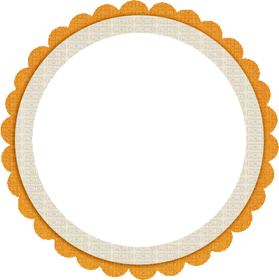 orange circle   frame cadre rahmen tube - GIF animate gratis