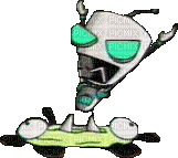 gir puts on doggy suit - Free animated GIF