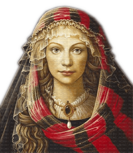 Rena Vintage Medieval Woman Girl Mädchen - png gratis