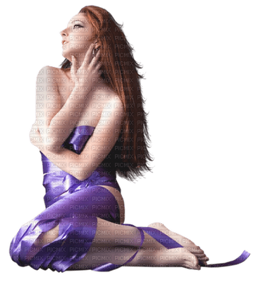 femme violette - png ฟรี