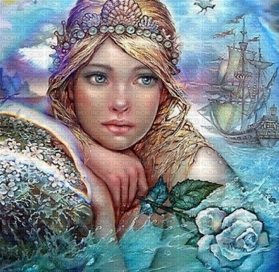 mermaid portrait - Nitsa - 無料png