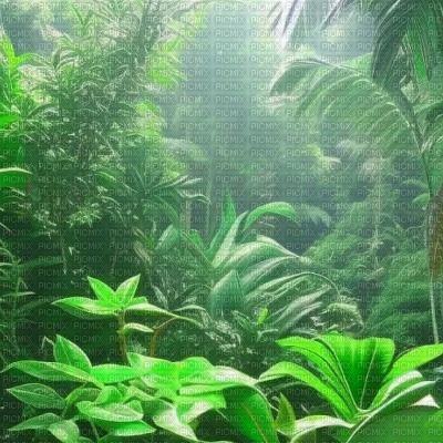 Vibrant Green Jungle - PNG gratuit