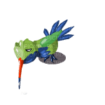 Excited Broad-Billed Hummingbird 11424.gif - Бесплатный анимированный гифка