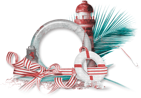 soave deco summer tropical scrap lighthouse - zdarma png
