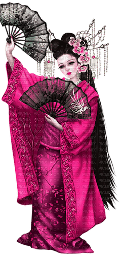 Asian.Woman.Pink - png grátis