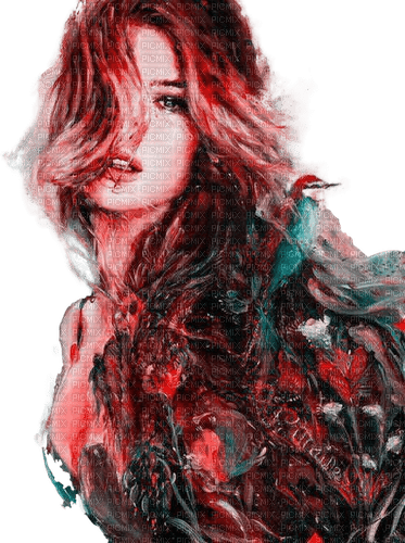dolceluna spring summer painting woman art - 免费PNG