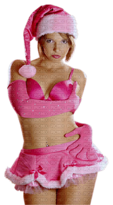 Kaz_Creations Woman Femme Christmas Pink - Free PNG