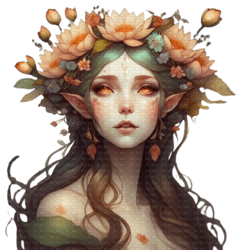 fantasy elf woman - png grátis