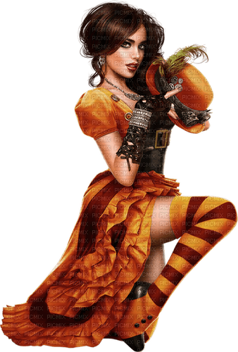 autumn  woman by nataliplus - zadarmo png