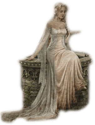 Kaz_Creations Woman Femme  Sitting Fantasy - PNG gratuit