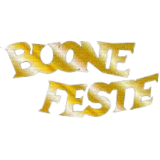 Buone Feste oro - PNG gratuit