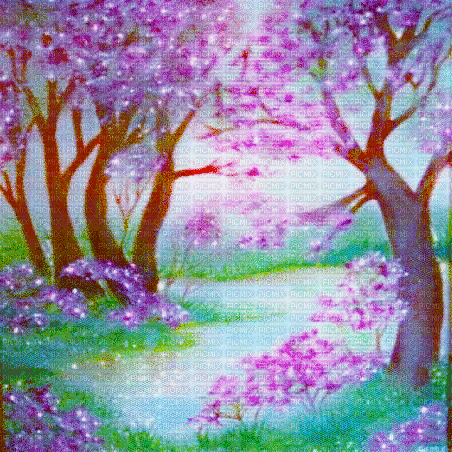 spring blossom background - Безплатен анимиран GIF