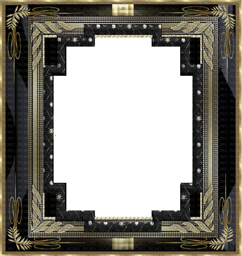 Cadre.Frame.Gold.Black.Victoriabea - Darmowy animowany GIF