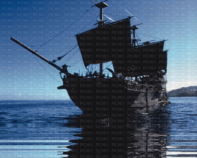 MMarcia bateau pirate - 免费动画 GIF