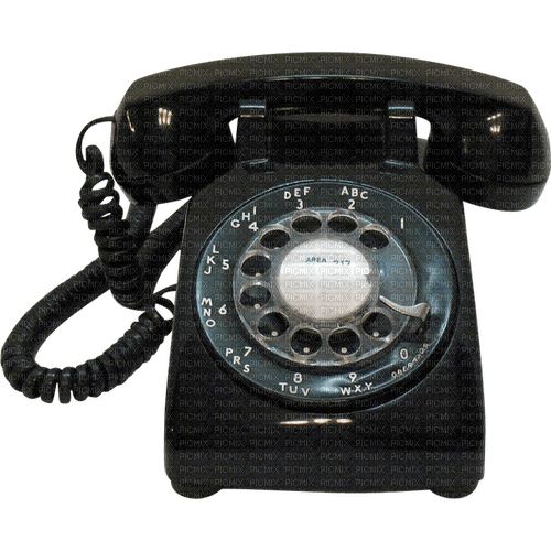 Kaz_Creations Telephone-Black - безплатен png