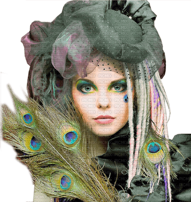 Kaz_Creations Woman Femme Peacock - Free PNG