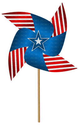 Kaz_Creations America 4th July Independance Day American Windmill - zadarmo png