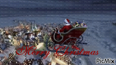 MERRY CHRISTMAS - Zdarma animovaný GIF