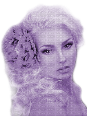 Y.A.M._Art Fantasy woman girl purple - png gratuito