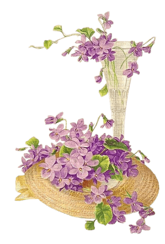 Vintage Violets - фрее пнг