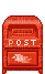 red post box - Ilmainen animoitu GIF