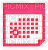Pink Calendar Icon - bezmaksas png