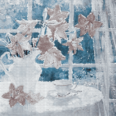 soave background animated flowers spring  lilies - Ilmainen animoitu GIF