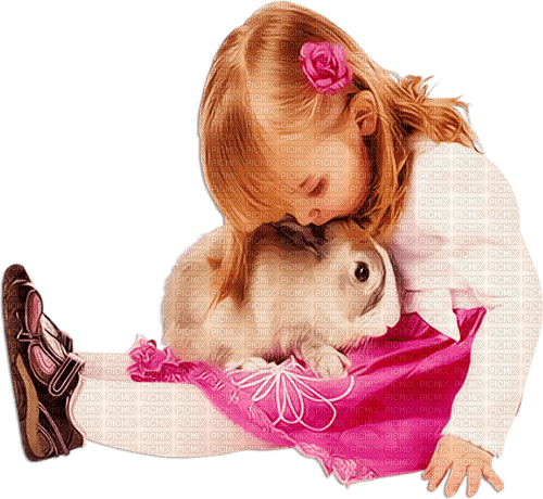 soave children girl spring bunny pink brown - ingyenes png