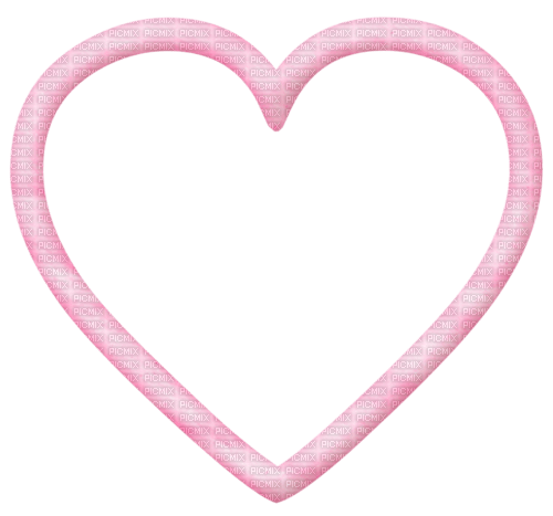 Frame heart pink - bezmaksas png