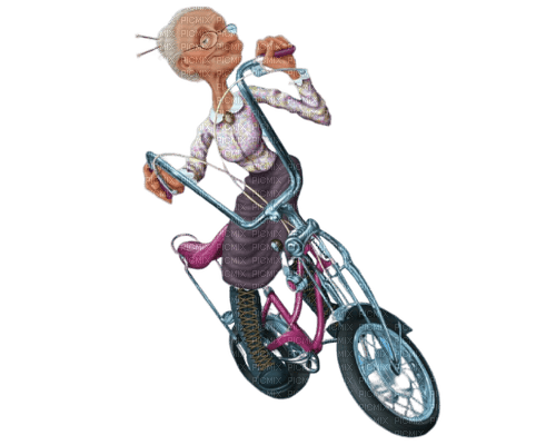 grandma bike - nemokama png