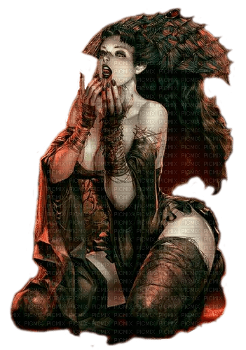 gothic woman by nataliplus - бесплатно png