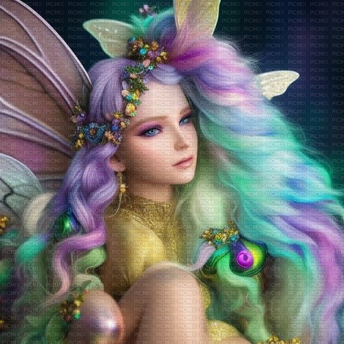 Rainbow Fairy - bezmaksas png