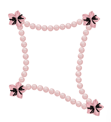Frame, Pink, Pearls - Jitter.Bug.Girl - png gratuito