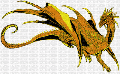 Gold Dragon - Free animated GIF