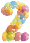 Kaz_Creations Numbers Balloons 2 - zdarma png