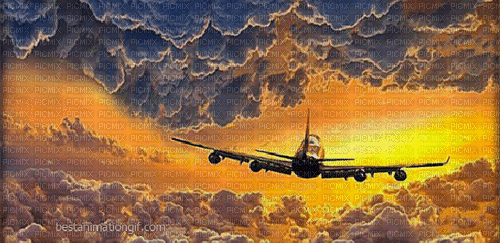 avion - Animovaný GIF zadarmo