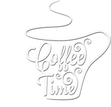 soave text coffee time white - nemokama png