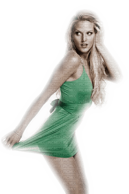 Kaz_Creations Woman Femme Green - png gratuito