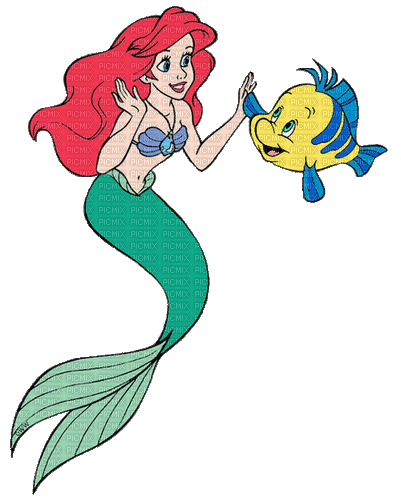 Arielle Mermaid Ariel - Zdarma animovaný GIF