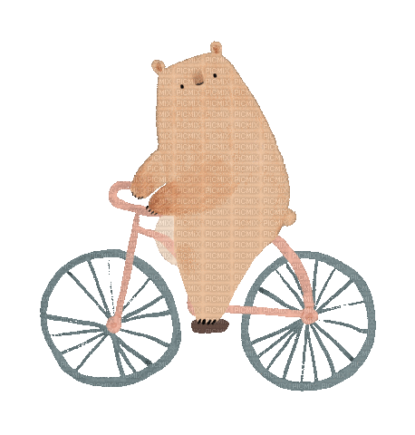 Happy Mountain Bike, bike , happy , cute , bear , cycling , ride , bicycle  - Free animated GIF - PicMix