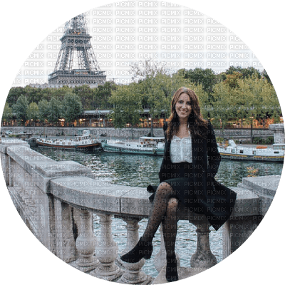 Kaz_Creations Woman Femme Circle Paris - darmowe png