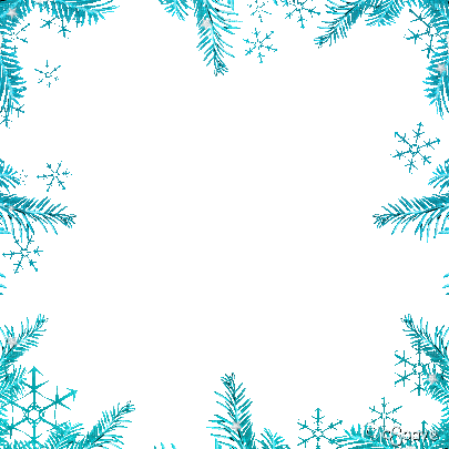 soave frame deco winter branch christmas pine - Zdarma animovaný GIF