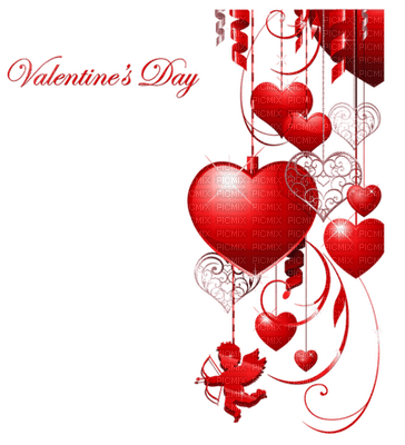 Kaz_Creations Valentine Deco Love Hearts Hanging Text - 免费PNG